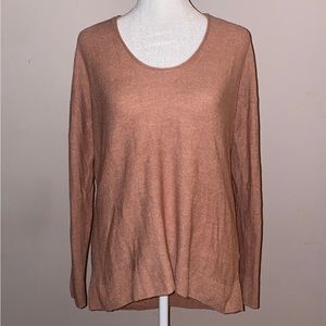 Madewell Pink Scoop Neck Alpaca & Wool Blend Sweater